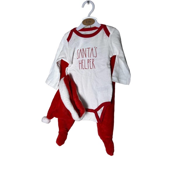 Rae Dunn Other - Rae Dunn Matching Sets | Rae Dunn Baby Santa's Little Helper Three Piece Set